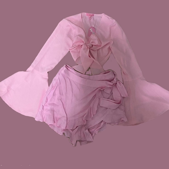 Sugar Thrillz Bell Sleeve Pink  Fairy Set - Picture 2 of 8